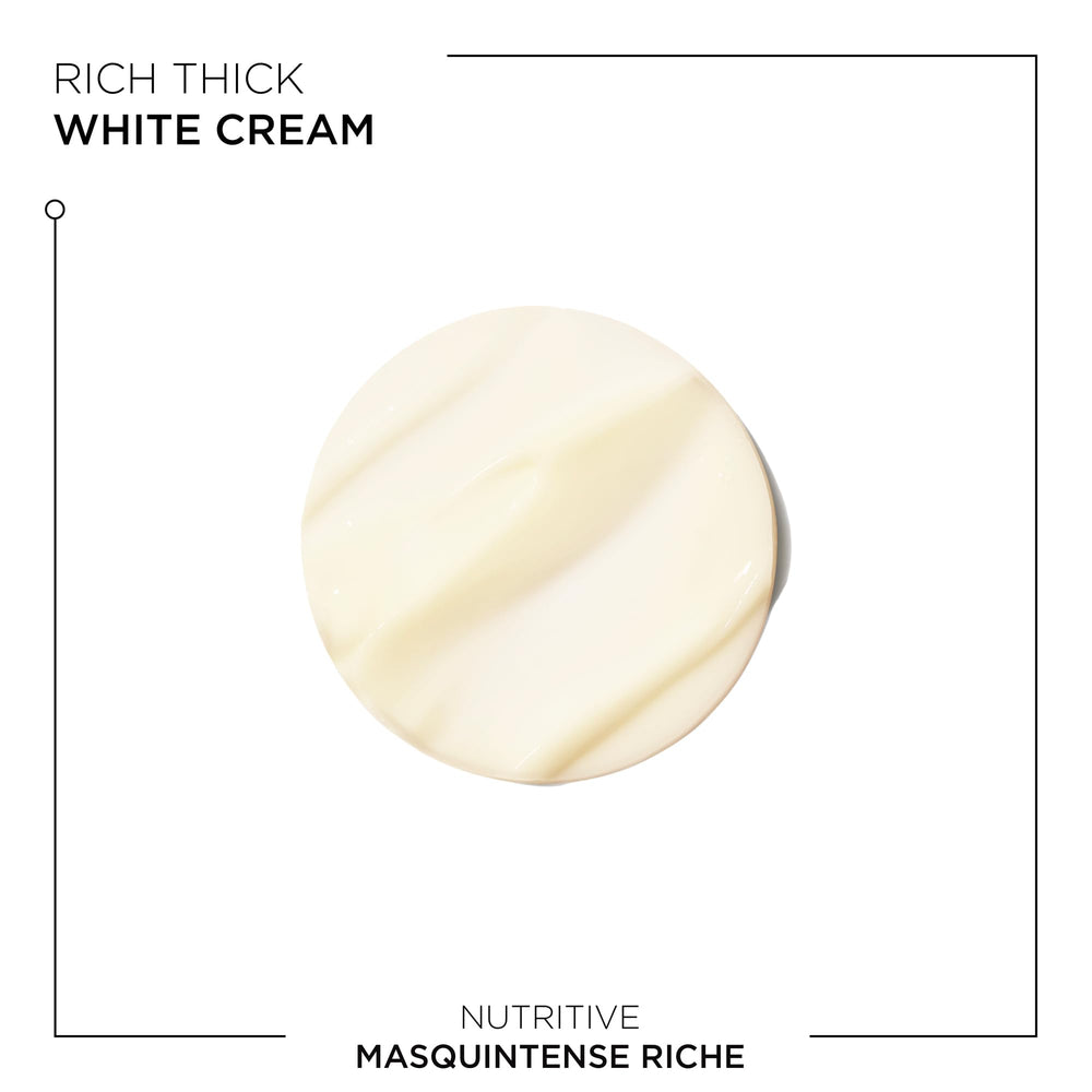KÉRASTASE Masquintense Riche plant proteins closeup—protein-rich formula supports moisture retention.