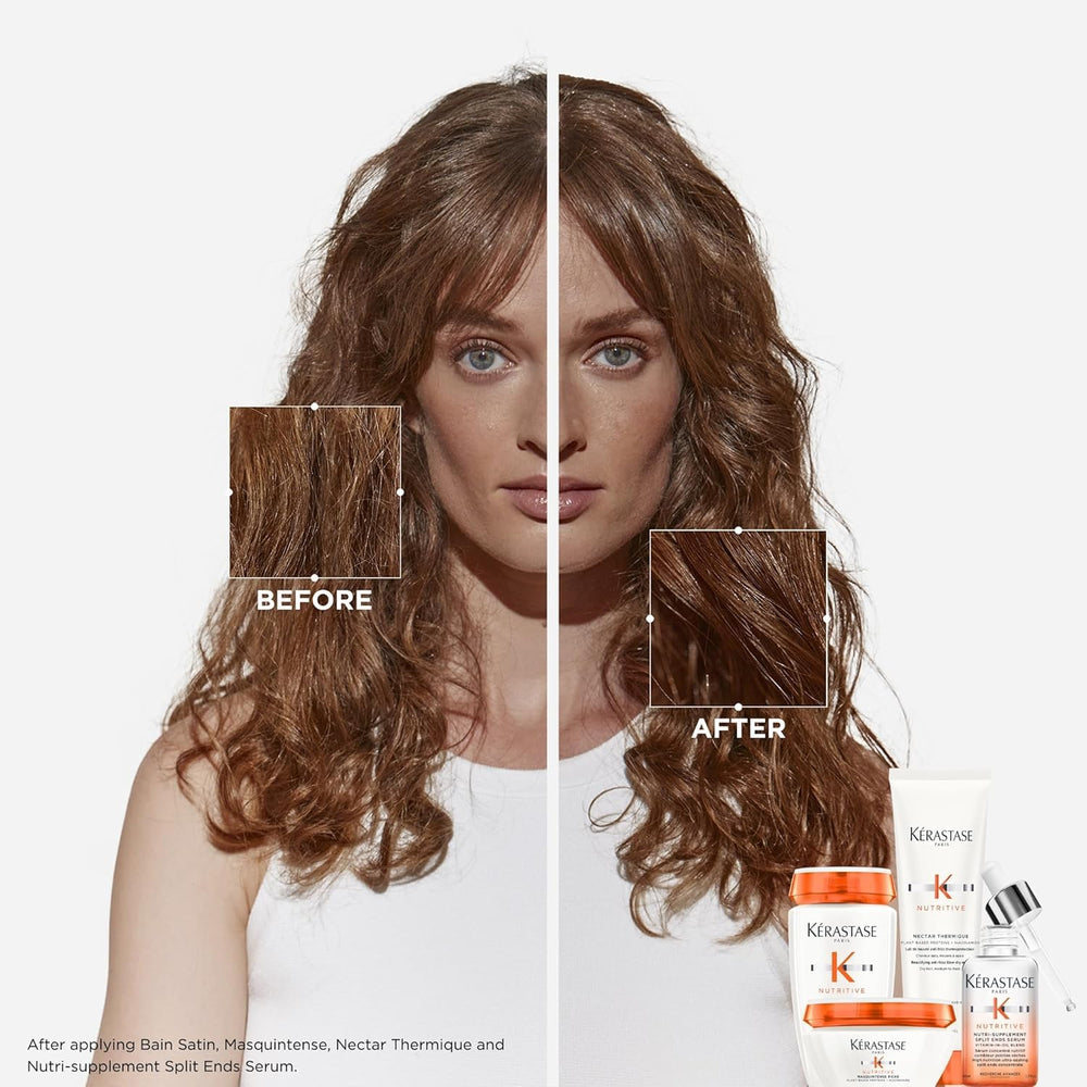Close-up of Nutritive texture delivering instant shine.