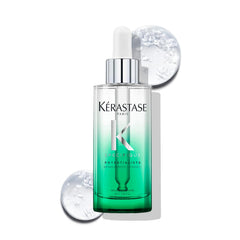 Kerastase Potentialiste serum bottle delivering lightweight scalp hydration for balanced comfort.