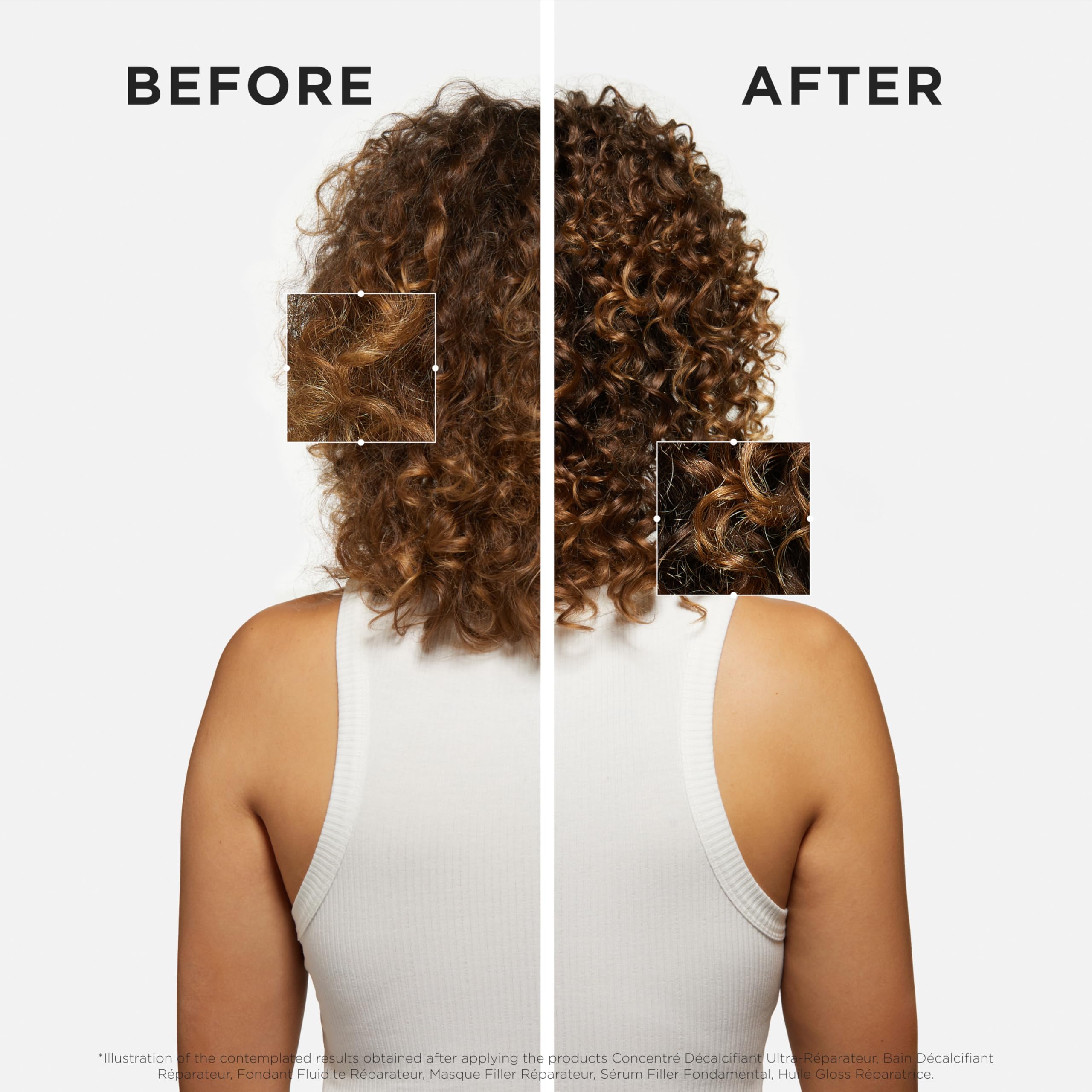 Kerastase Premiere Bain Decalcifiant shampoo calcium removal concept on strands