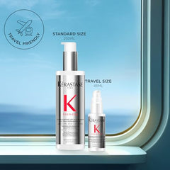 Kérastase Premiere Repair pre-shampoo cap demonstrates easy pre-wash application before shampooing.