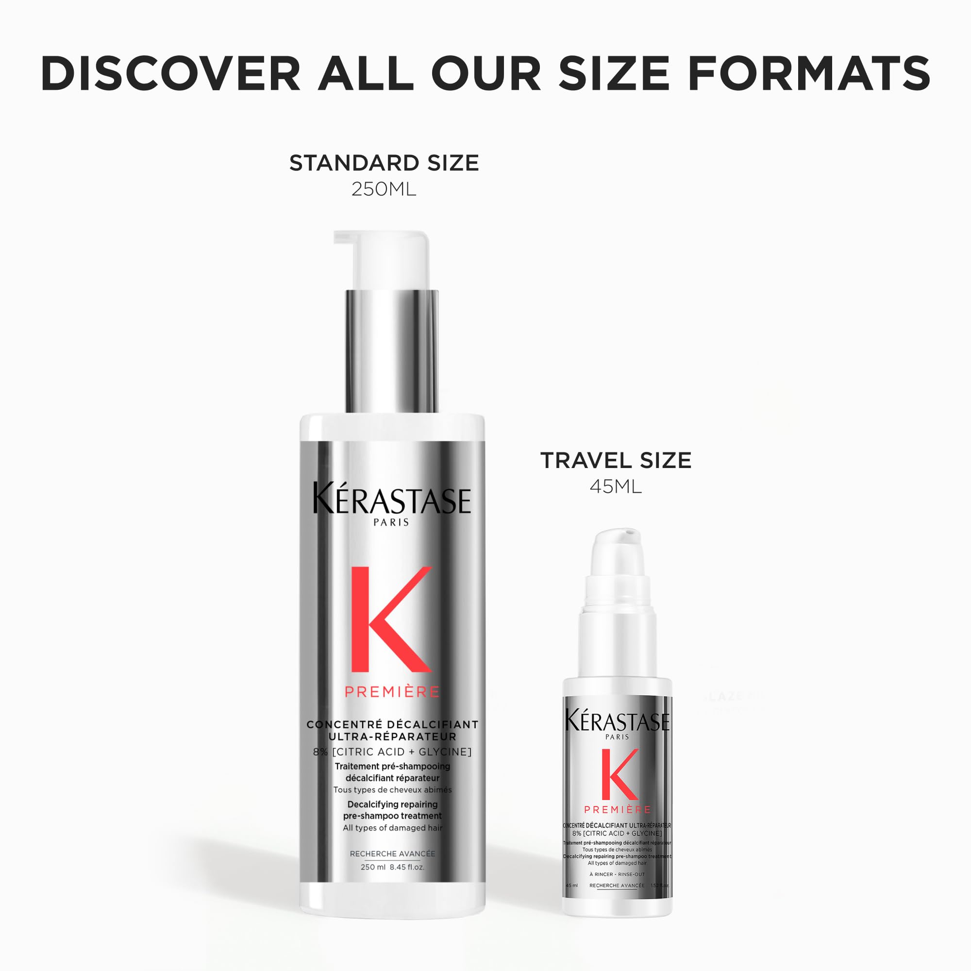 Kérastase Premiere Repair pre-shampoo smooth, shiny hair after use on model hair.