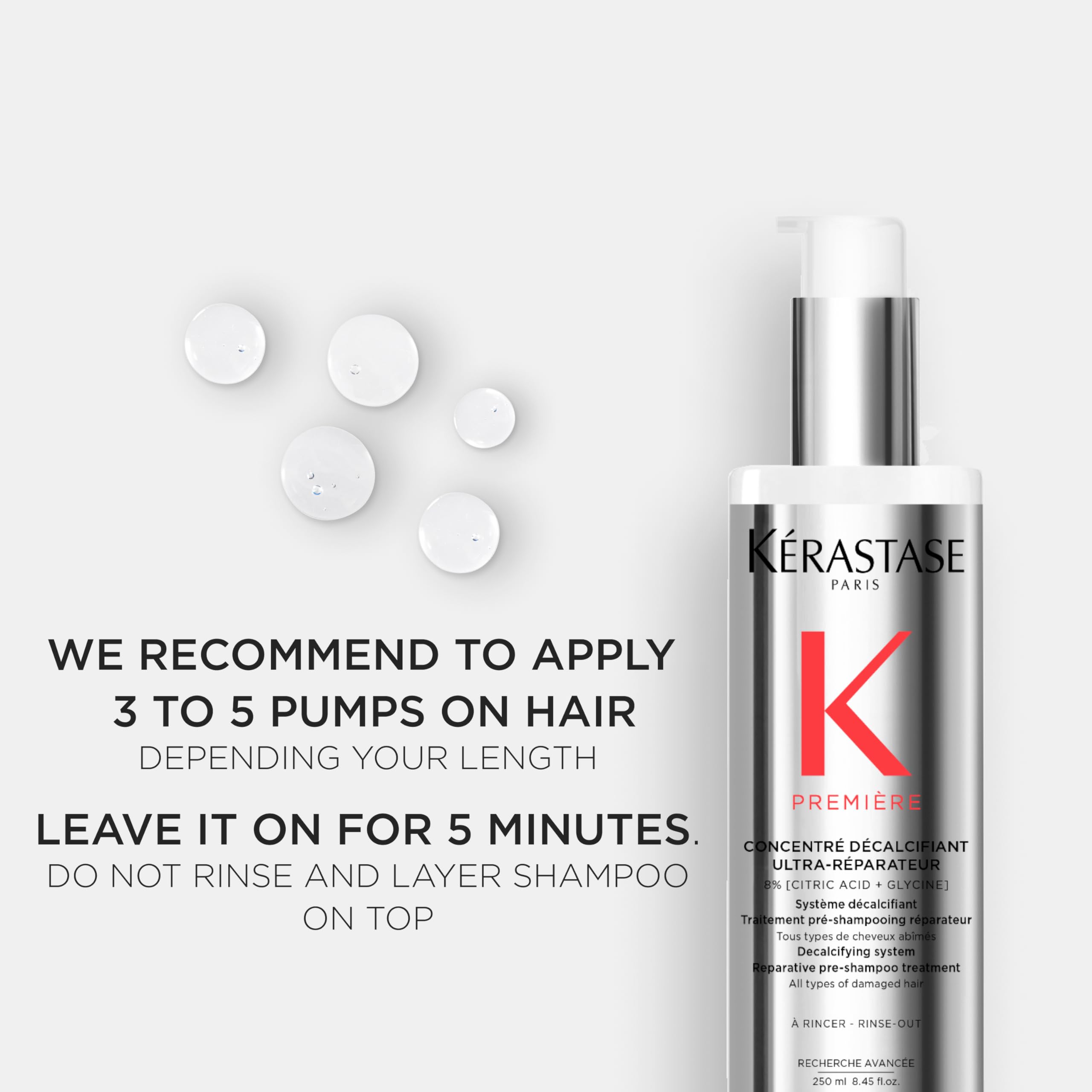 Kérastase Premiere Repair pre-shampoo compact packaging ideal for travel or gym bags.