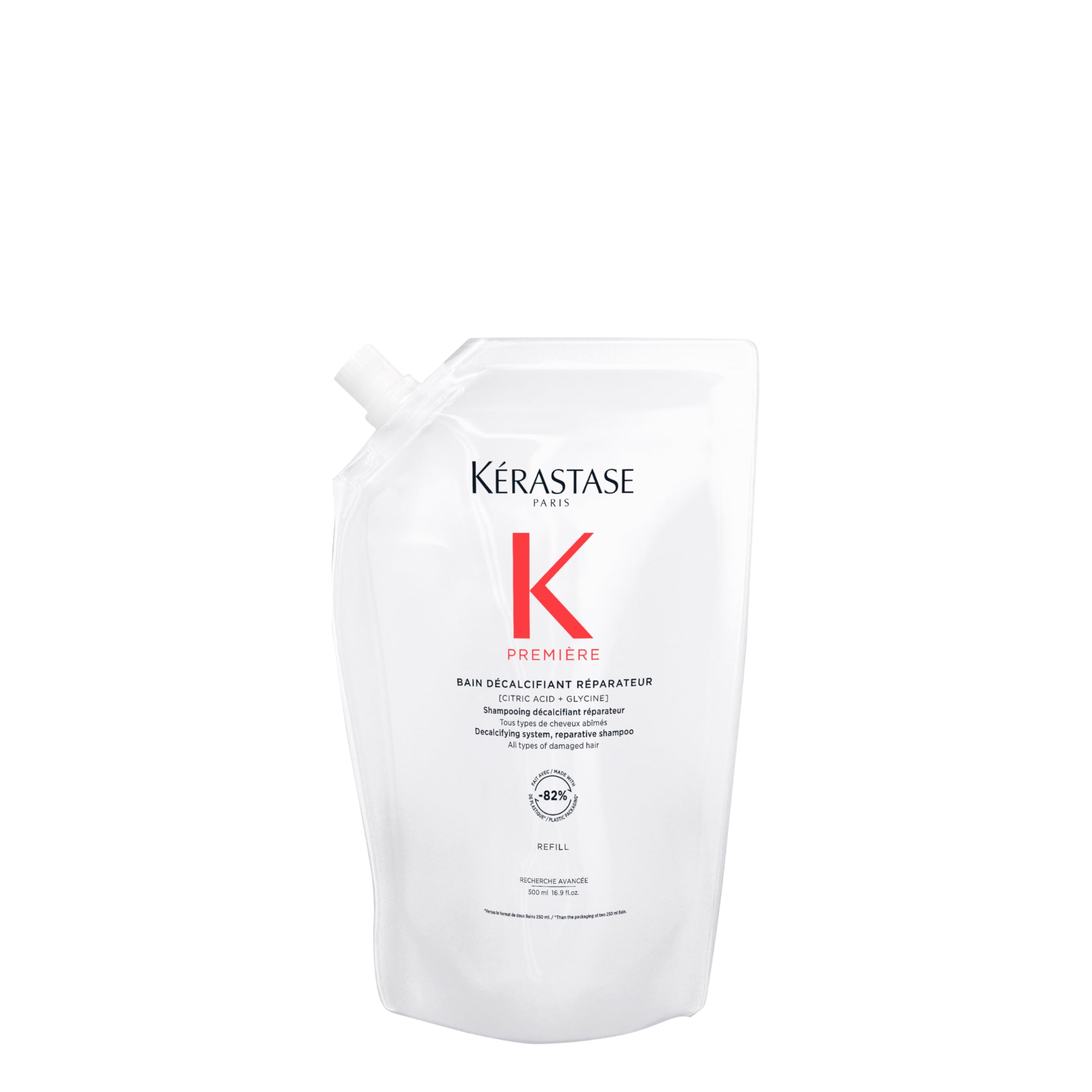Kerastase Premiere sulfate-free shampoo bottle for gentle cleansing of damaged hair.
