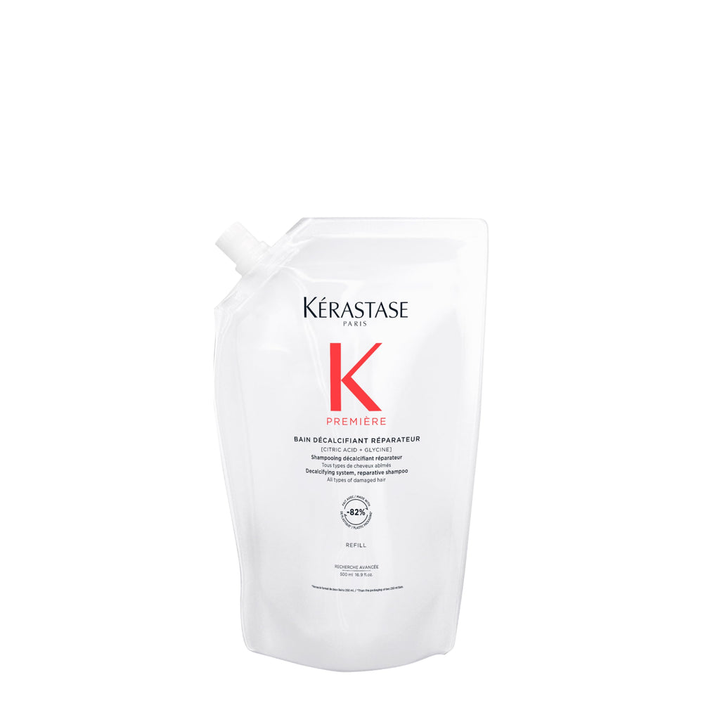 Kerastase Premiere sulfate-free shampoo bottle for gentle cleansing of damaged hair.