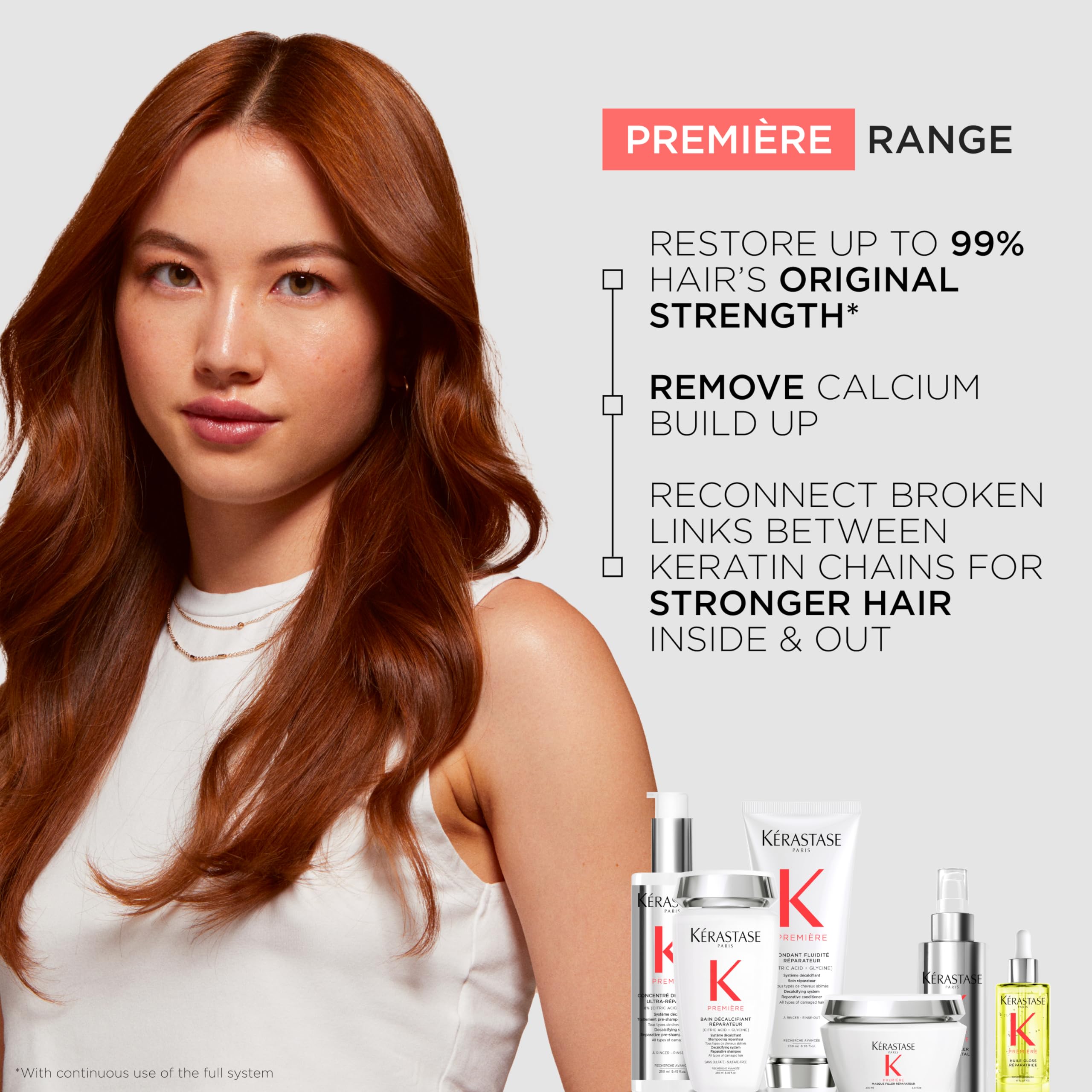 Kerastase Premiere keratin-links restoration concept for stronger strands
