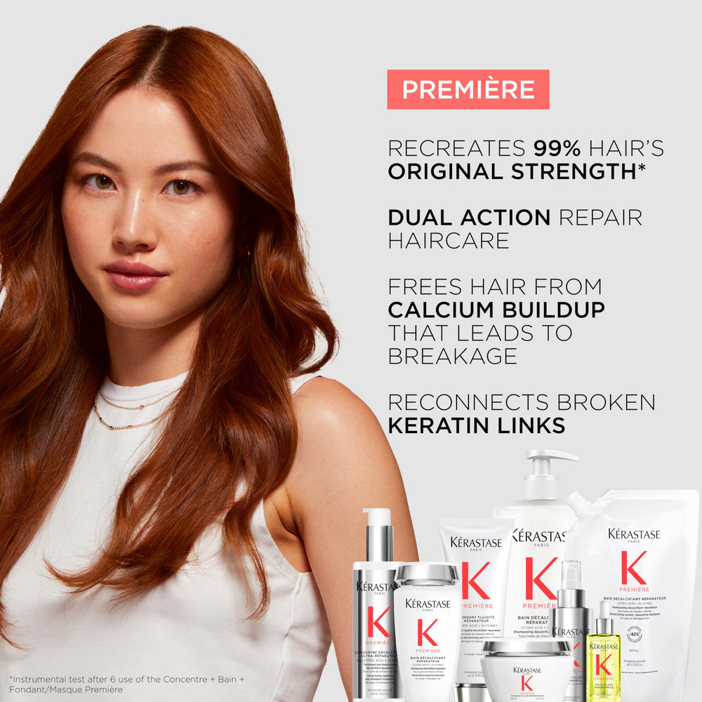 Kerastase Premiere refill packaging shown as eco-friendly option.