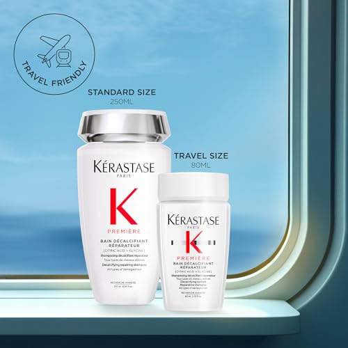 KÉRASTASE Première label close-up emphasizes citric acid and bond repair benefits.