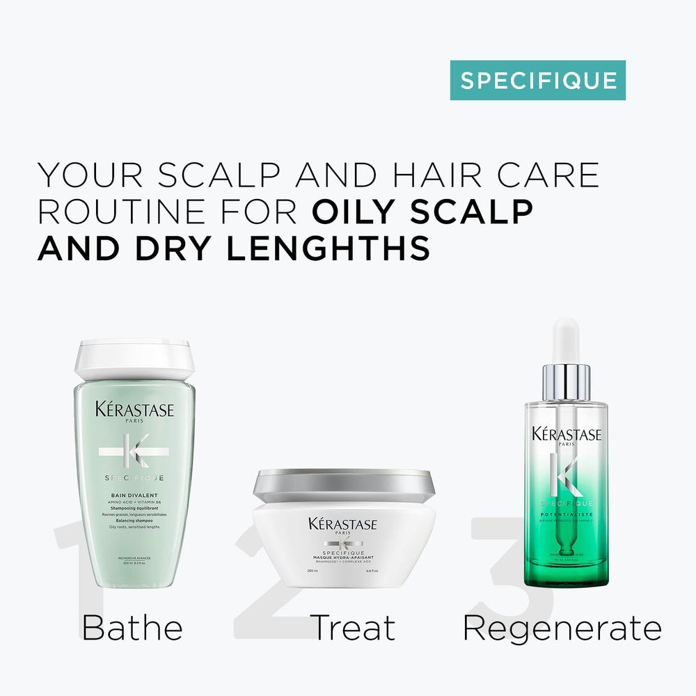 Kerastase Specifique ceramides amino acids and vitamin B6 nourishing scalp barrier.