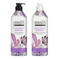 Kerasys Elegance & Sensual Perfumed Shampoo bottle delivering refreshing fragrance for daily use.