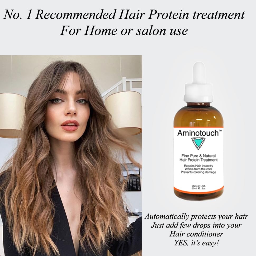 KERATIN RESEARCH Aminotouch compact bottle on counter for on-the-go care