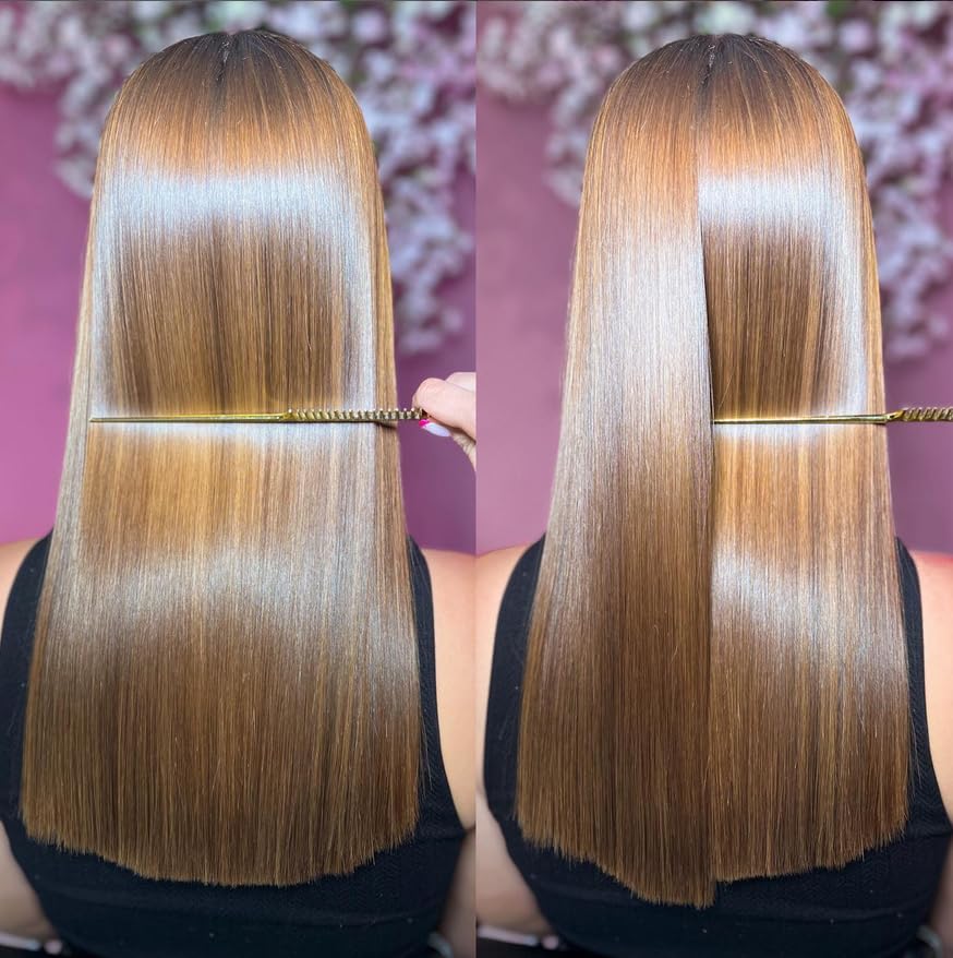Keratin Research packaging shows complete two-bottle treatment set.