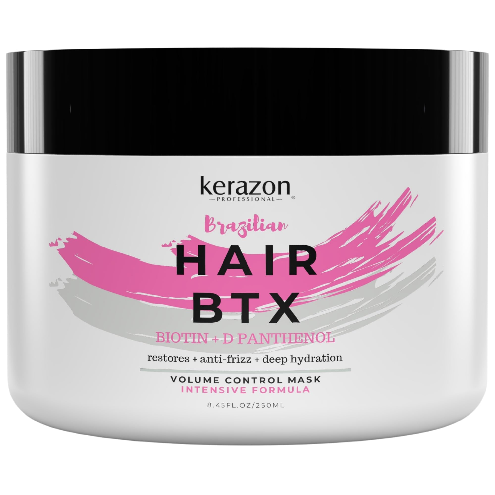 Kerazon Intensive Brazilian Hair BTX smoothing treatment 8oz bottle ready for easy frizz control