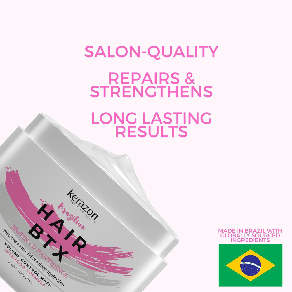 Kerazon BTX works on color-treated hair with hydration and volume