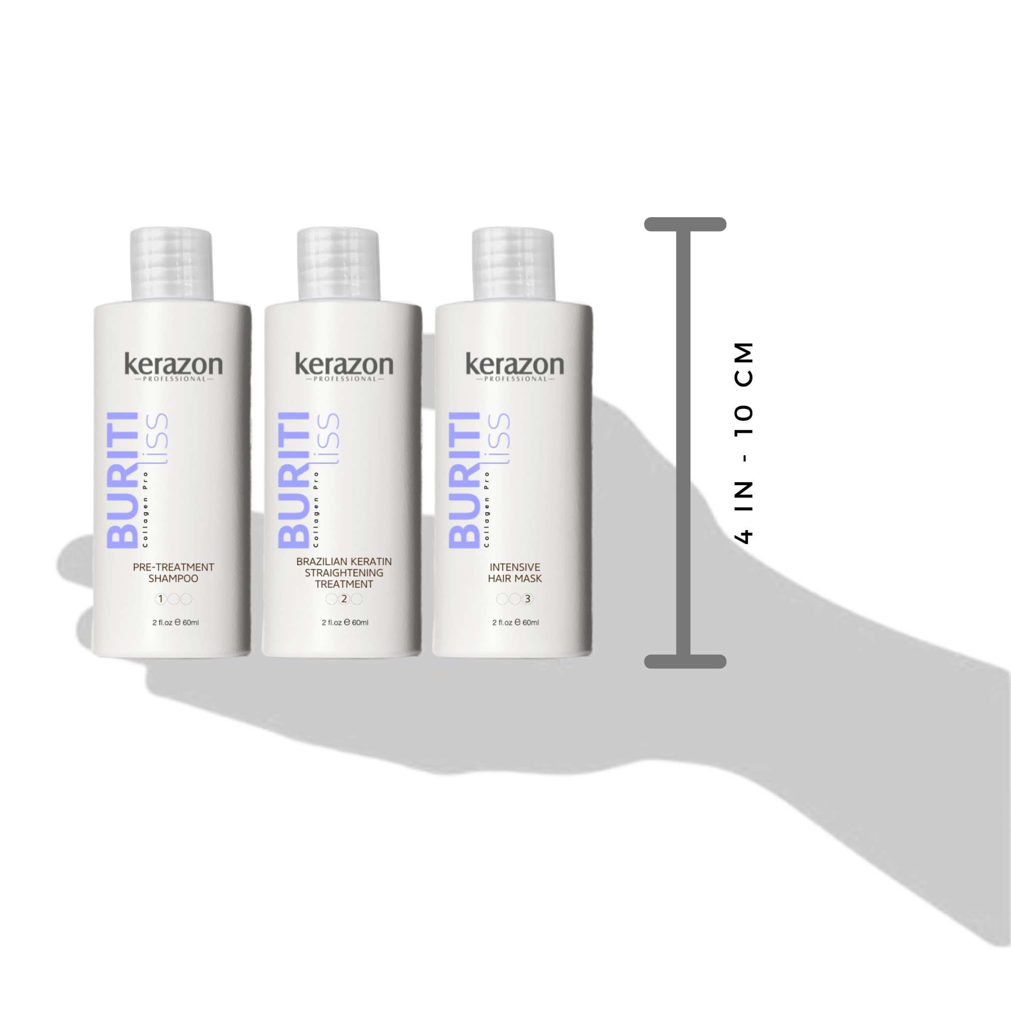 Kerazon flat-iron styling image captures effortless straight finish and manageability