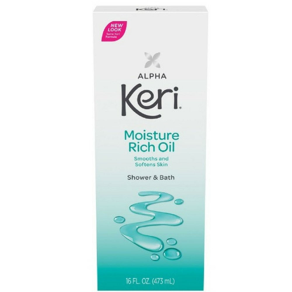 Keri Alpha Keri shower oil bottle for smooth, hydrated skin