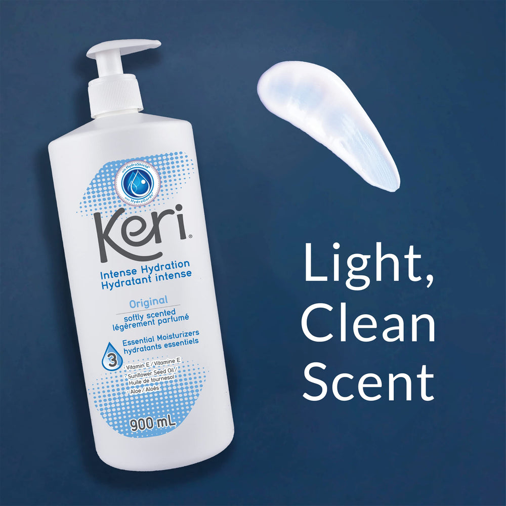 Keri Original Lotion hands applying for smooth skin
