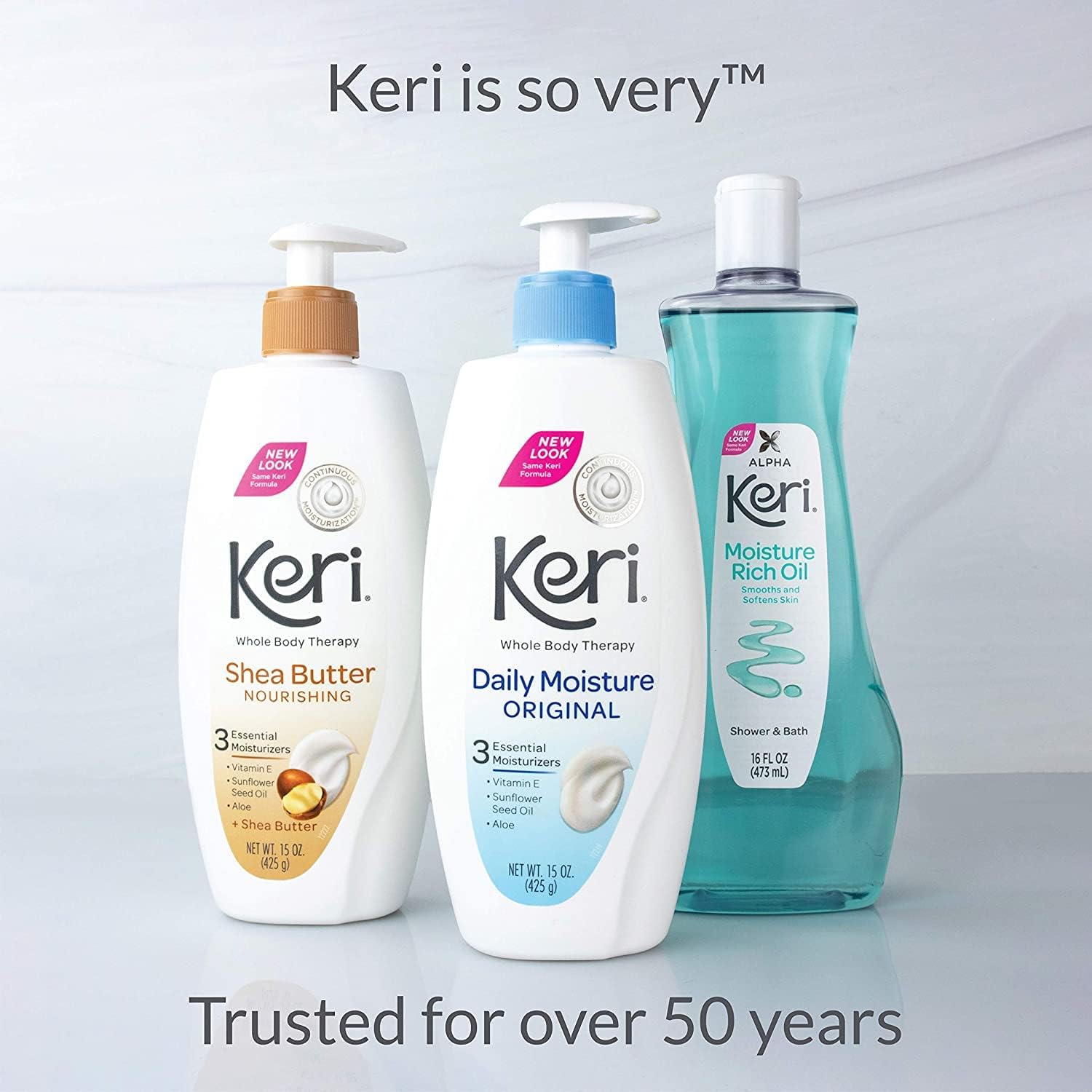 Visual of dry skin before use of Keri Original Moisture Therapy