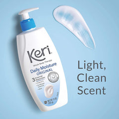 Label close-up of Keri Original Moisture Therapy 15 oz 2 pack