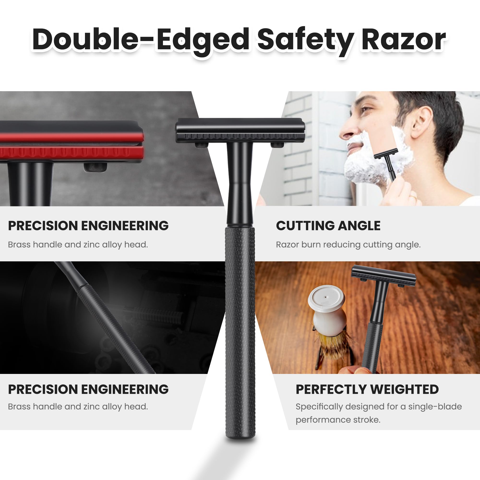 Keropy 10-blade kit included for immediate shaving with premium stainless steel blades