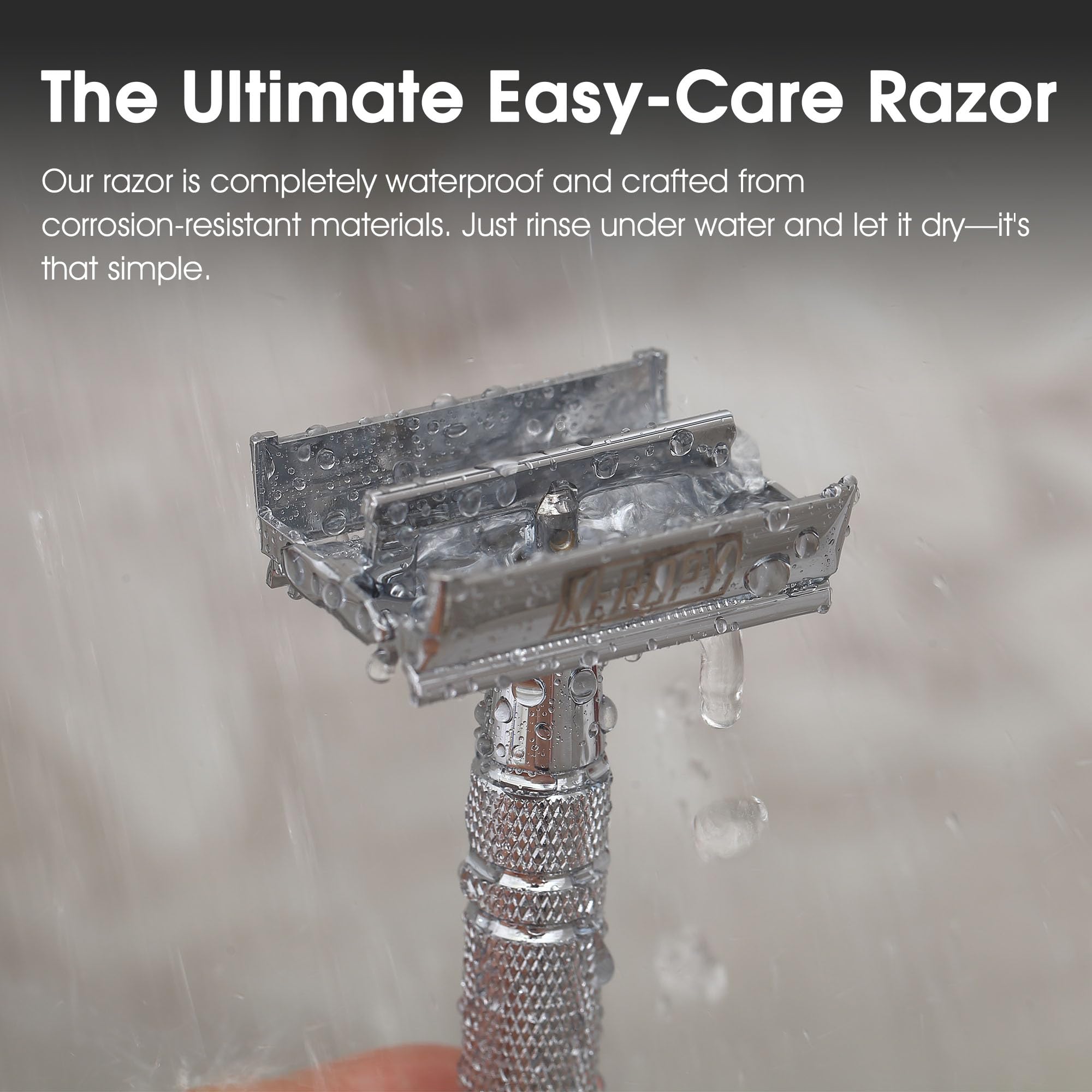 Keropy men's shaving kit startup shows a complete starter set.