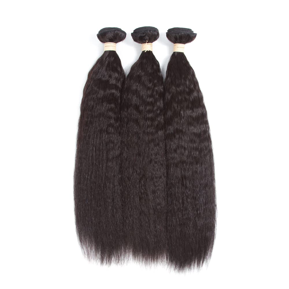 Kerriana Kinky Straight Bundles 20inch for dramatic, natural-looking volume.