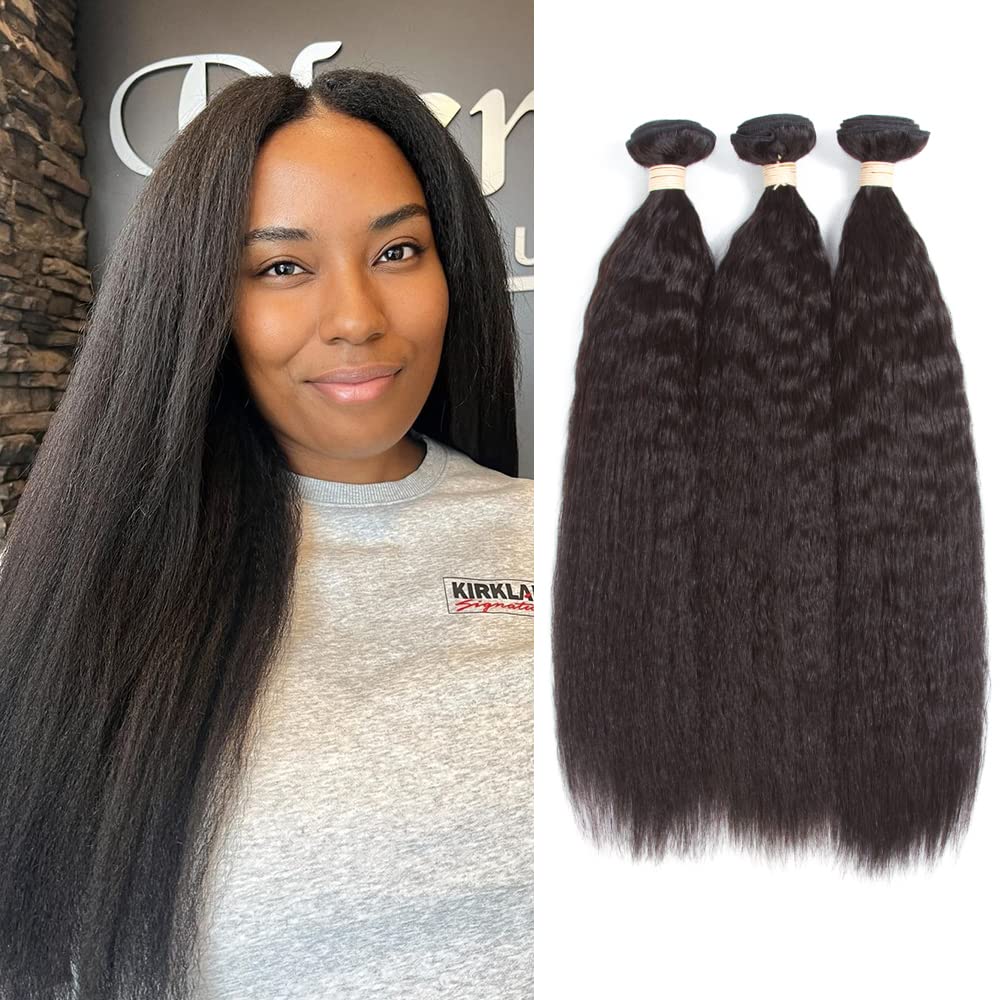 Natural-blend Kerriana bundles blend with your own hair for a seamless look.