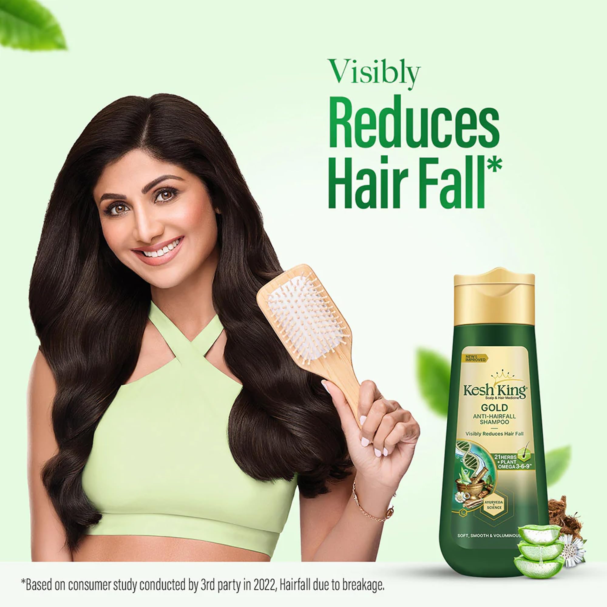 KESH KING aloe vera detail showing soothing scalp hydration.