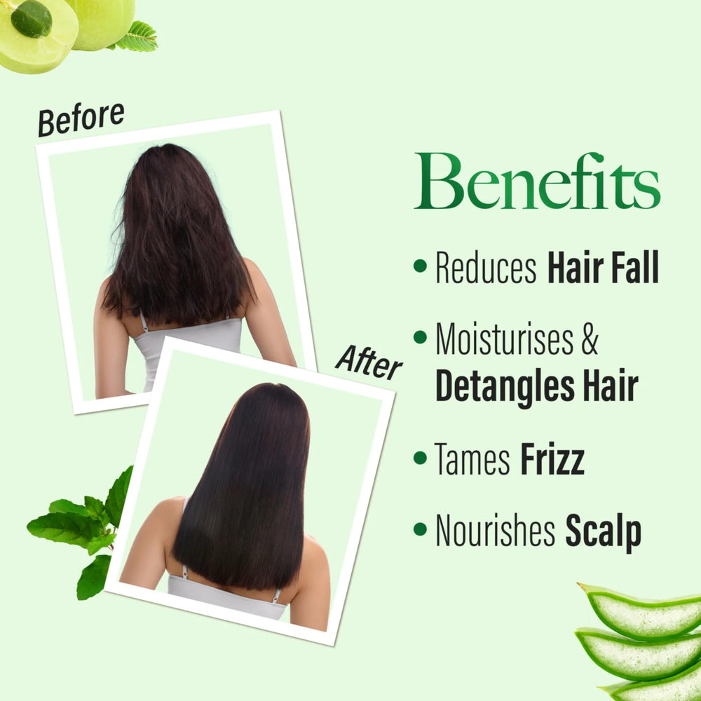 Kesh King conditioner pump-dispense shot, easy application for daily frizz management.