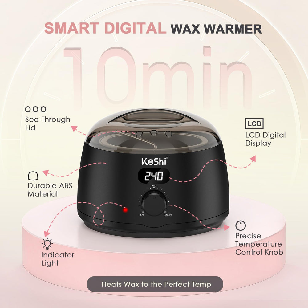 KeShi blackberry wax beads melt quickly for efficient full-body waxing