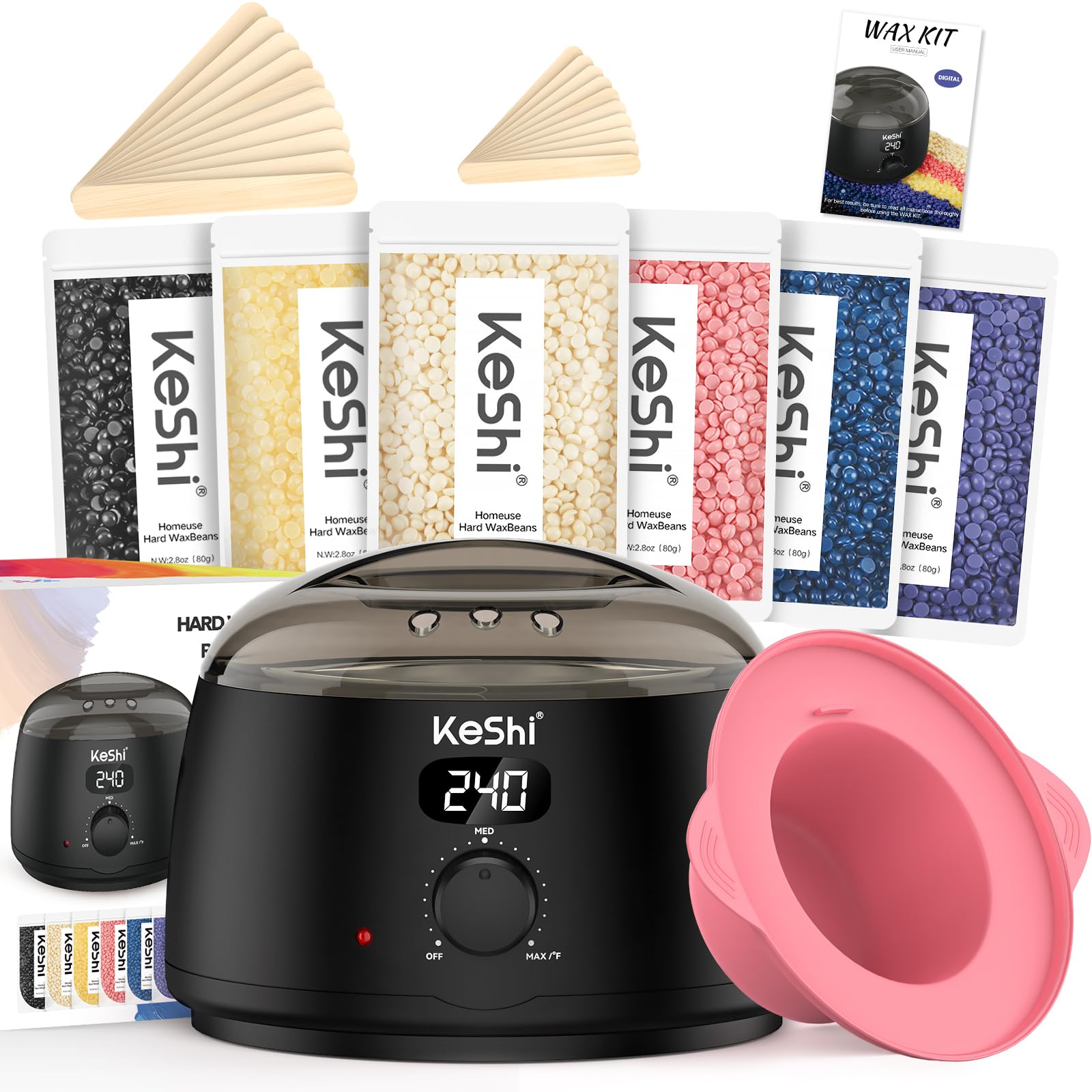 KeShi silicone bowl enables mess-free cleanup after waxing