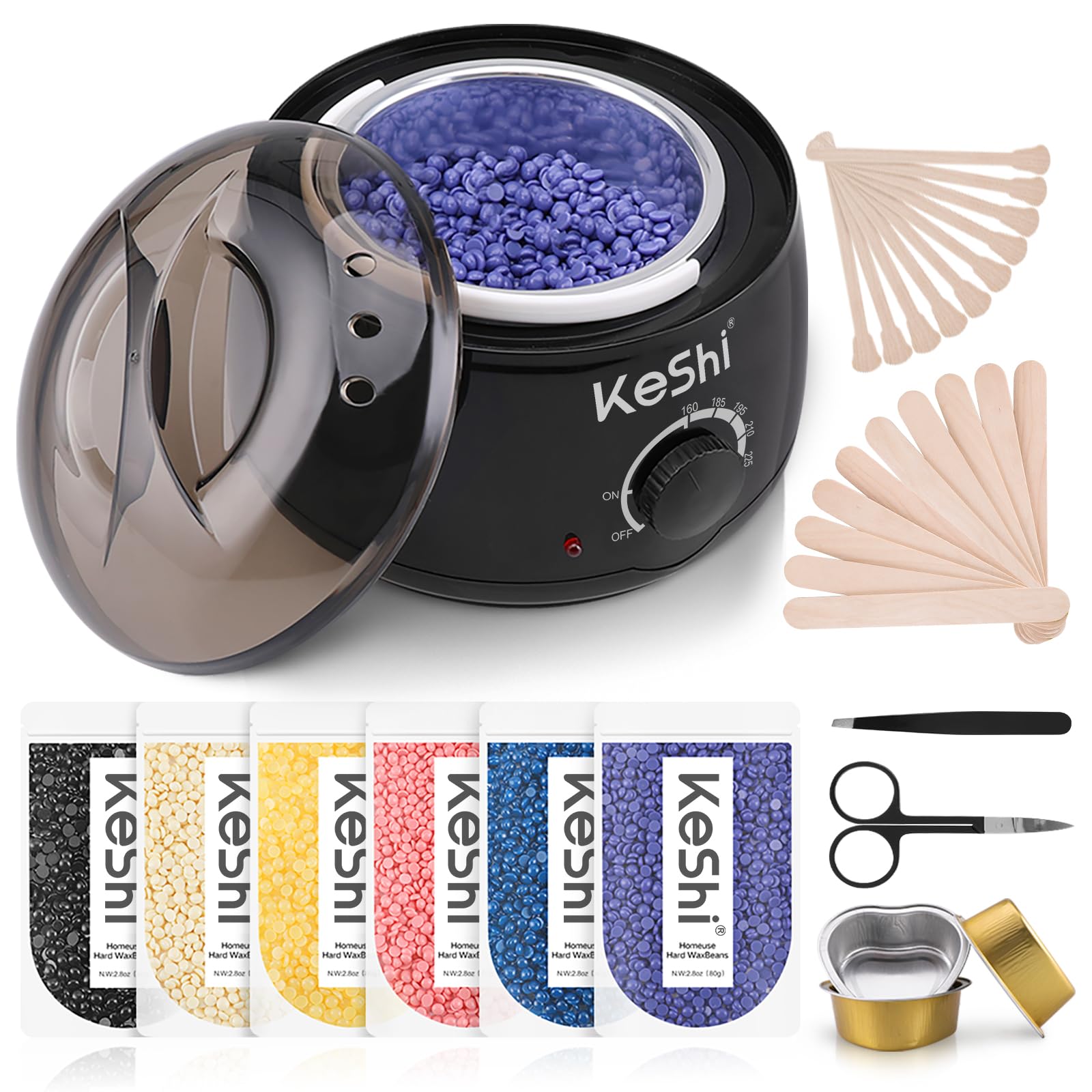 KeShi scissors in kit provide trimming and grooming finishing touches.