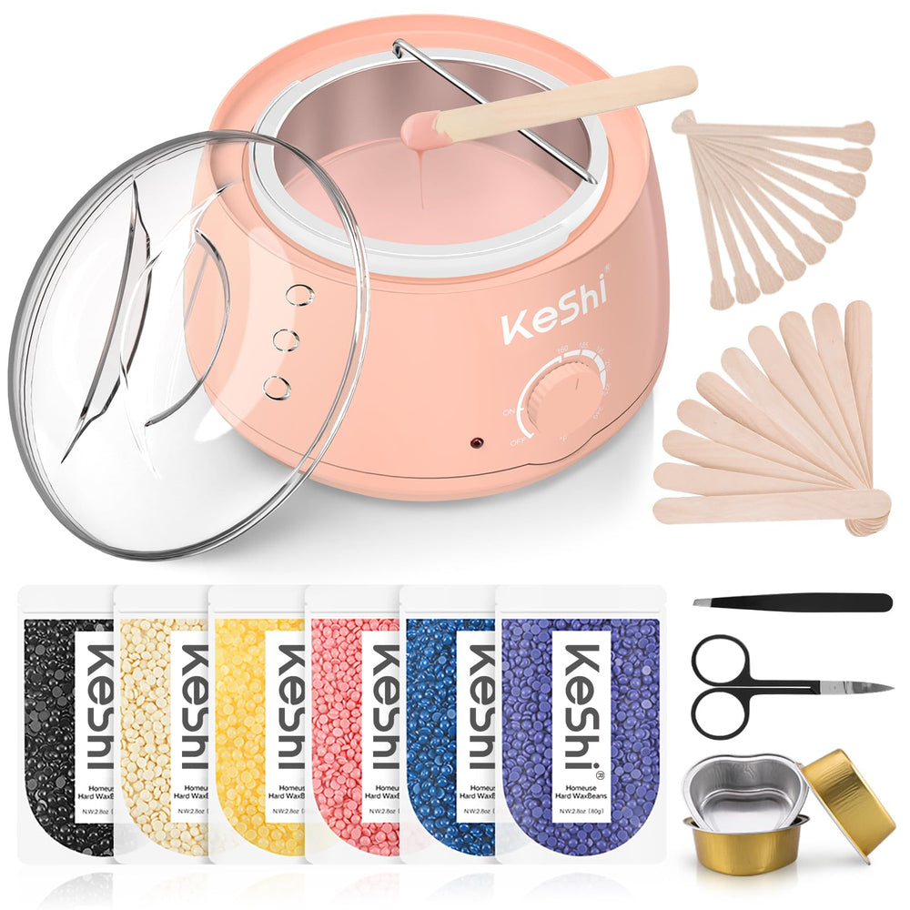 KeShi at-home spa experience delivers professional waxing results with privacy.
