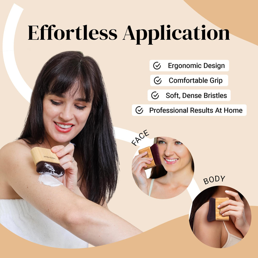 Keshima all-in-one tanning tool for arms, legs, and face applications