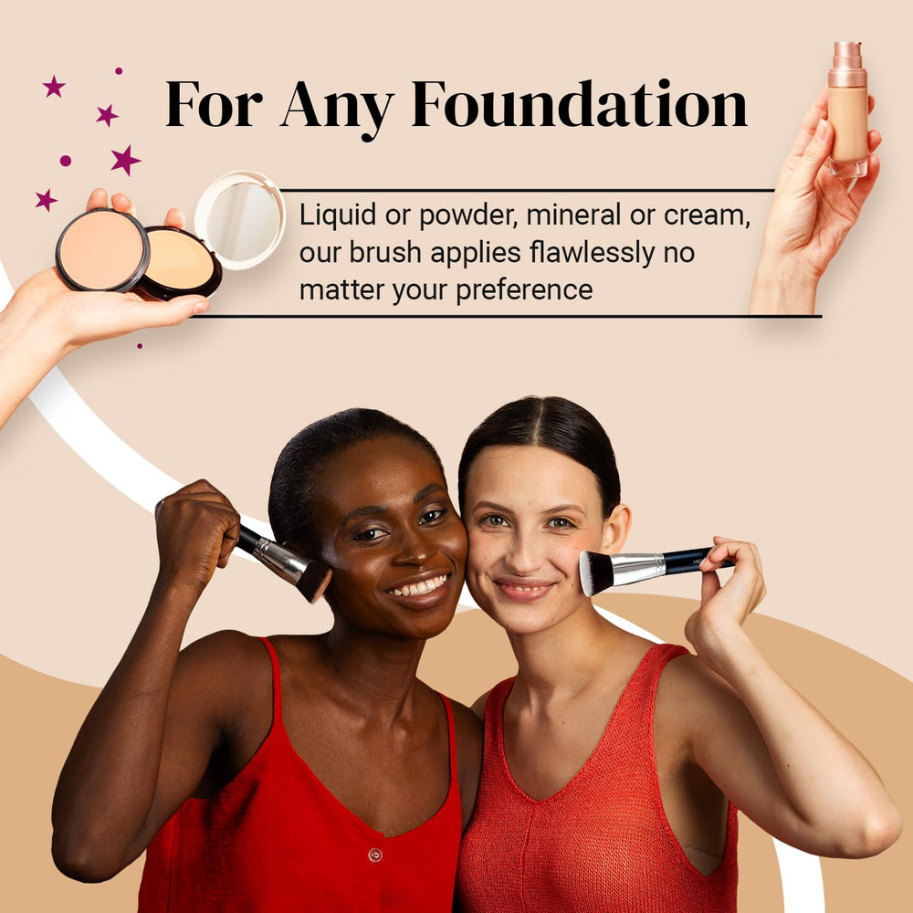 KESHIMA Self-tanner brush use provides versatile, streak-free color on face and body.