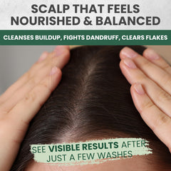 KESMEDIK cooling-scalp-massage-action shows soothing relief during washing