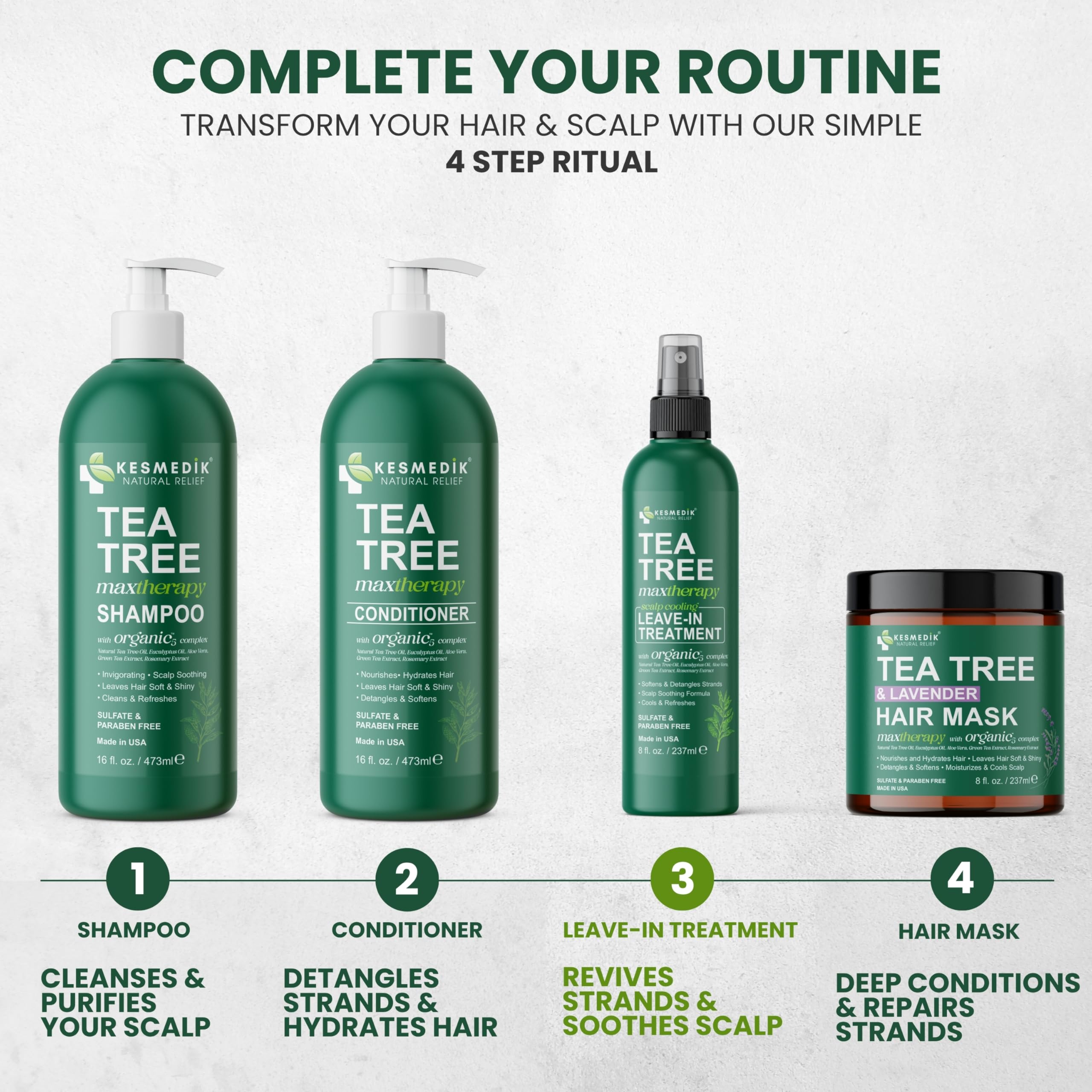 KESMEDIK Hydration with argan oil supports softness and shine.