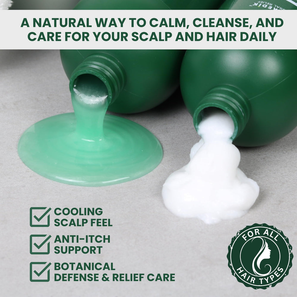 KESMEDIK scalp-cleanse-foamy-lather demonstrates deep cleansing for oily hair