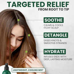 KESMEDIK Tea Tree Oil hair care essentials show hydration for dry strands.