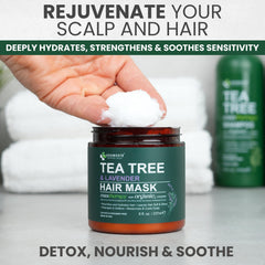 KESMEDIK blend of tea tree oil and lavender offers refreshing scent and scalp care