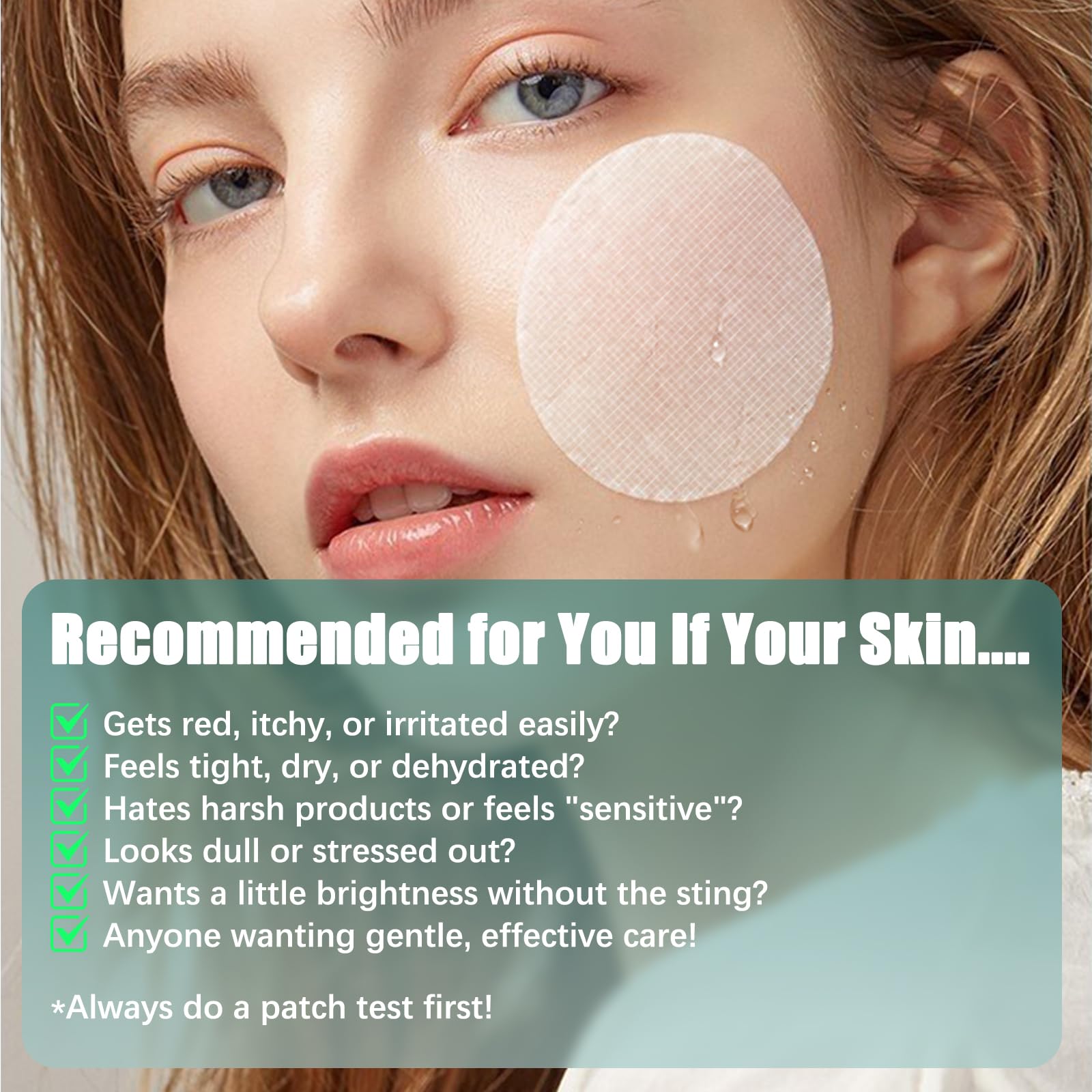 Kestper toner pads essence-soaked gauze highlighting soothing hydration for sensitive skin