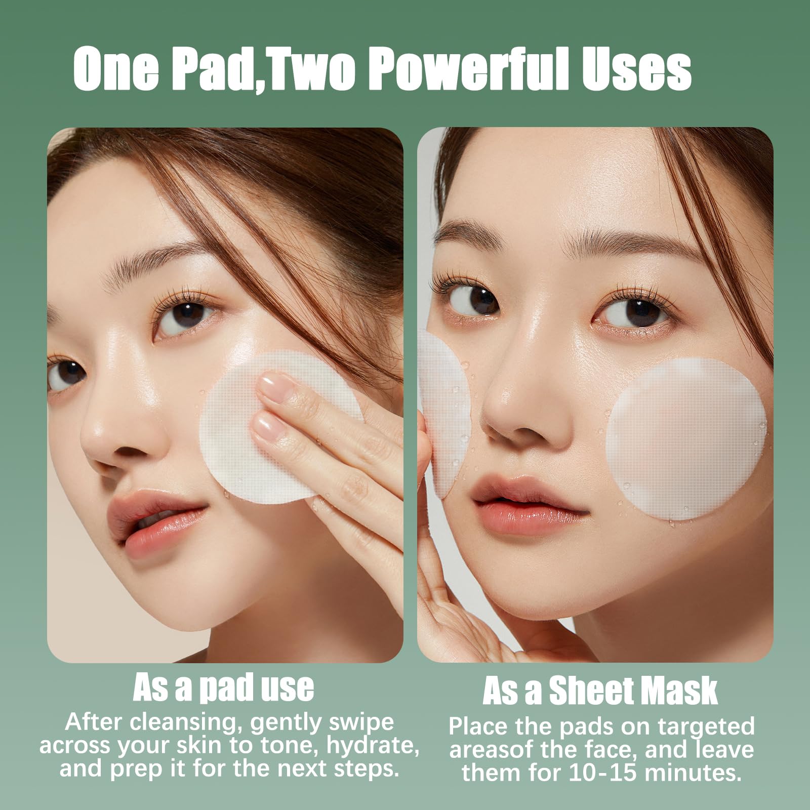 Kestper toner pads pores-tighten Niacinamide image suggests refined pores