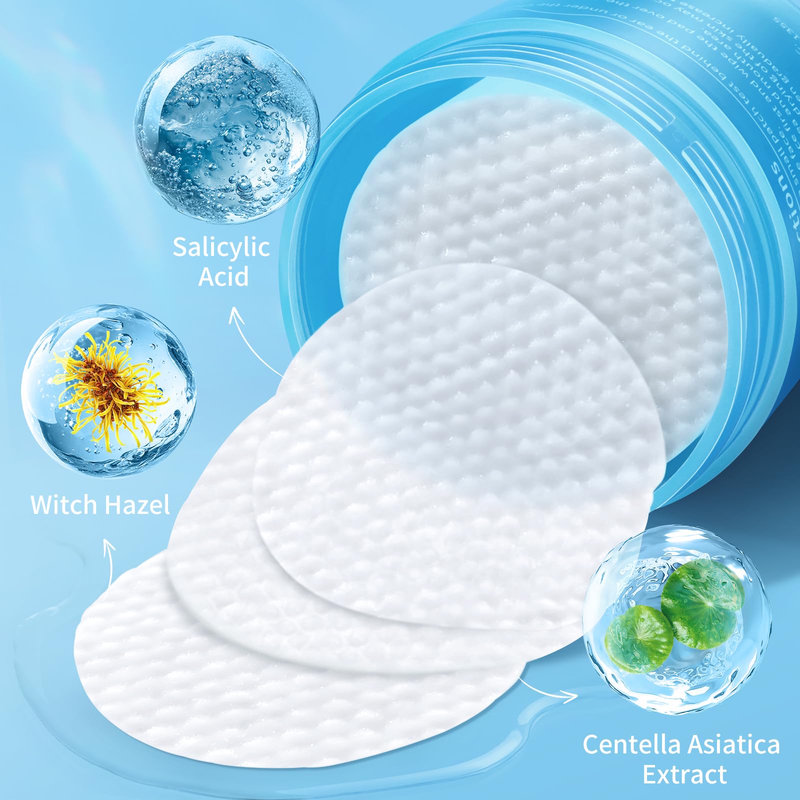 Kestper salicylic pad close-up highlighting gentle exfoliation for blemish-prone skin