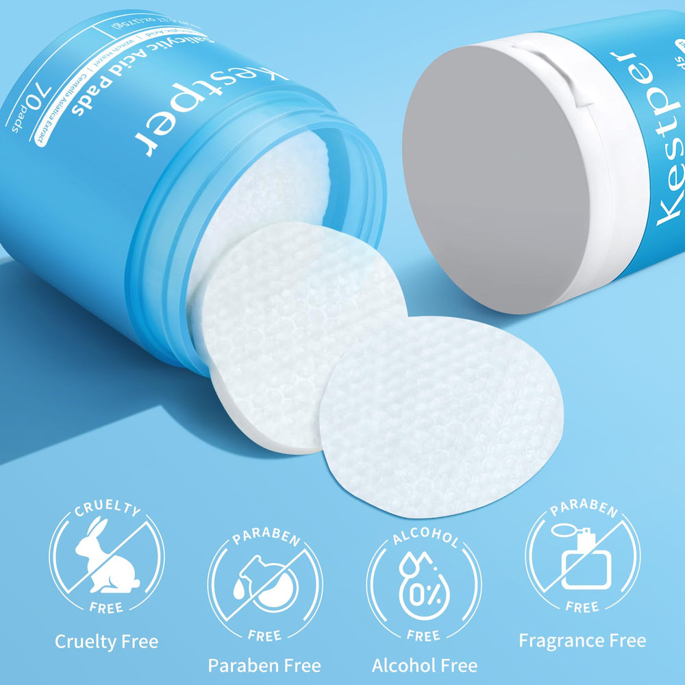 Kestper salicylic pad usage demo illustrating quick daytime refresh