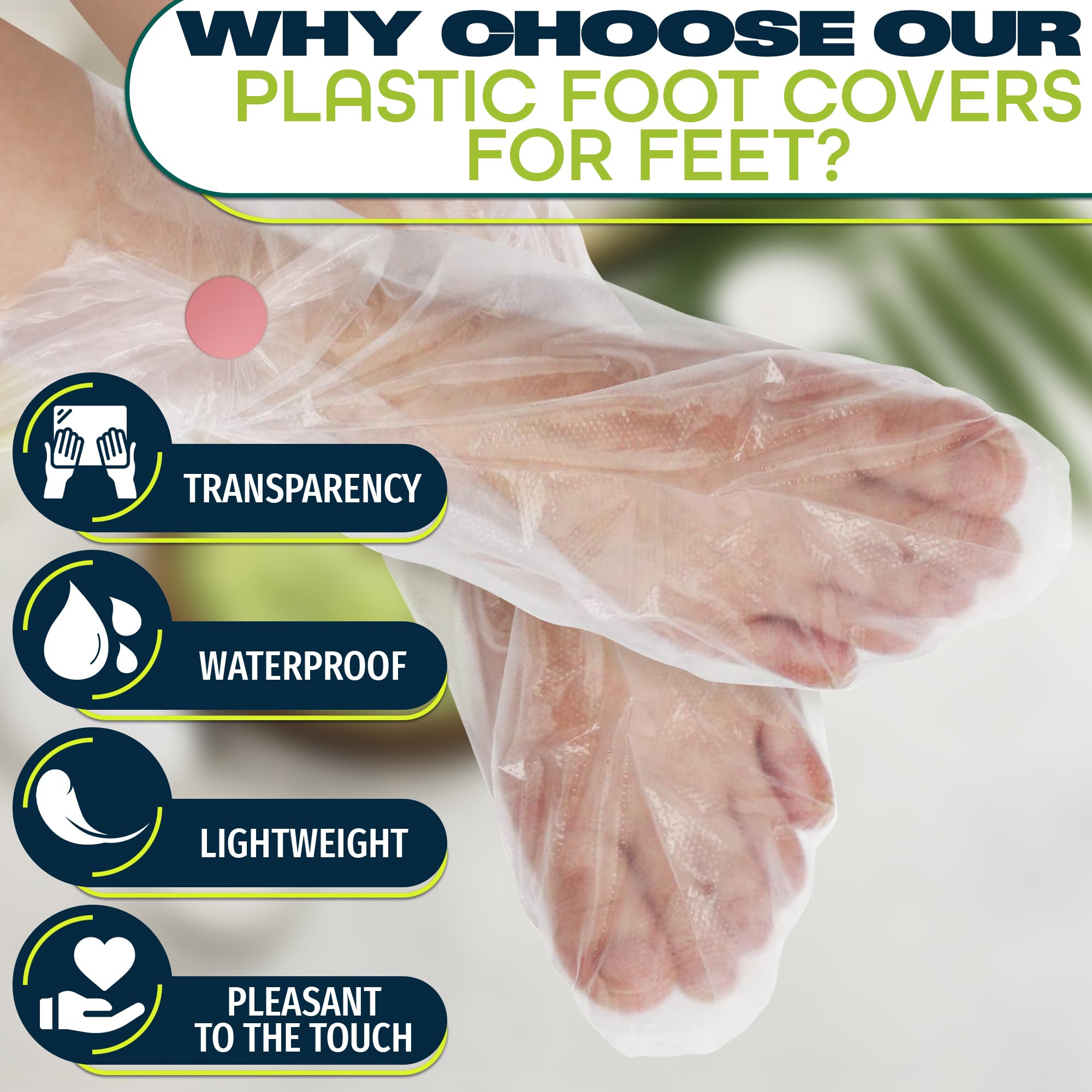 KETAR foot covers ribbed anti-slip design for safer indoor wax sessions
