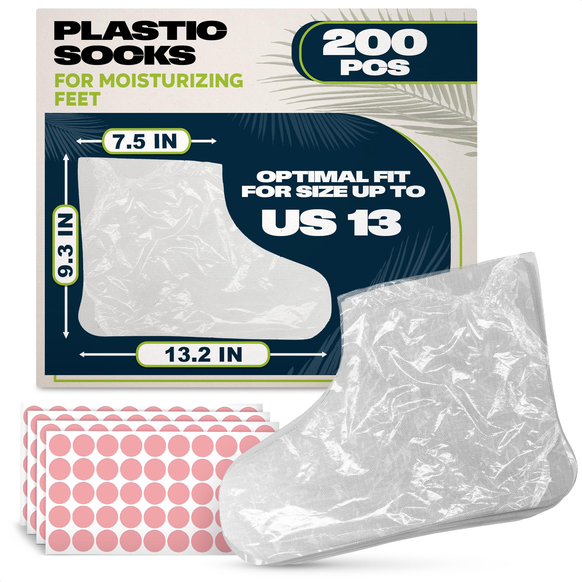 KETAR foot covers pack view showing 200-count bundle for at-home pedicure sessions