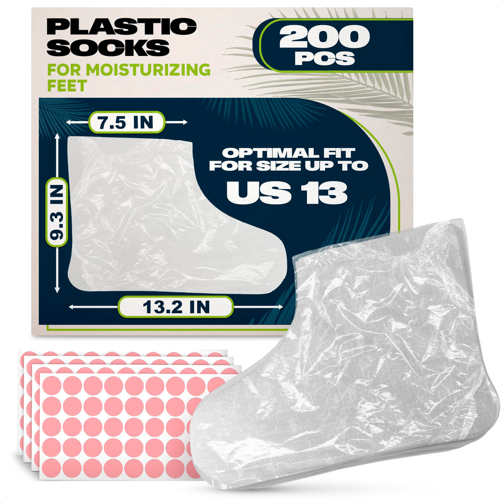 KETAR foot covers pack view showing 200-count bundle for at-home pedicure sessions
