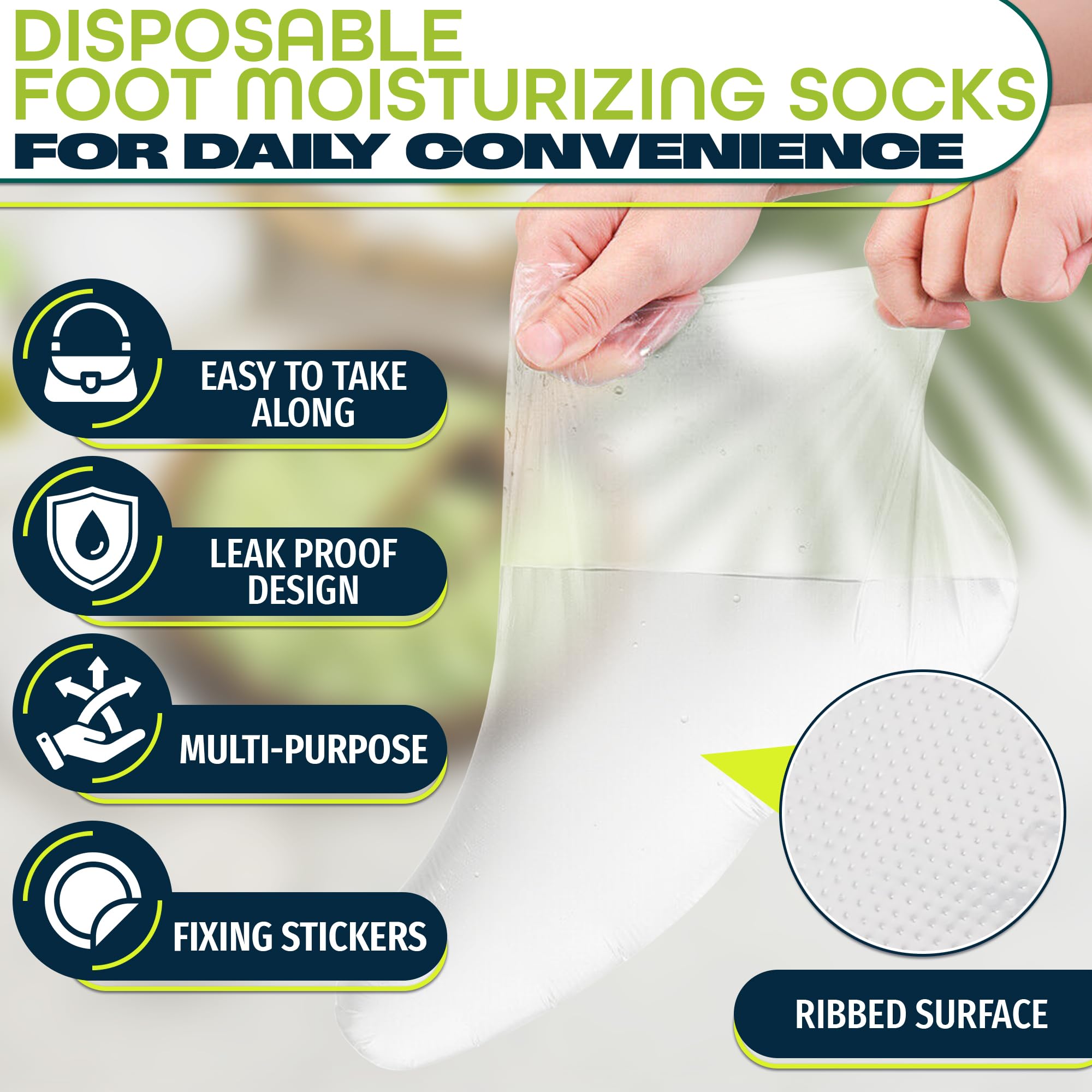 KETAR foot covers made from durable clear PE material for waterproof protection
