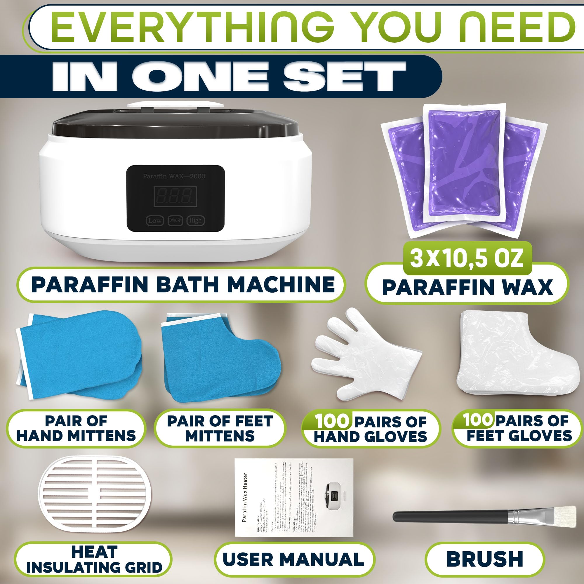 Ketar paraffin wax bath inside view highlights roomy capacity for hands and feet.