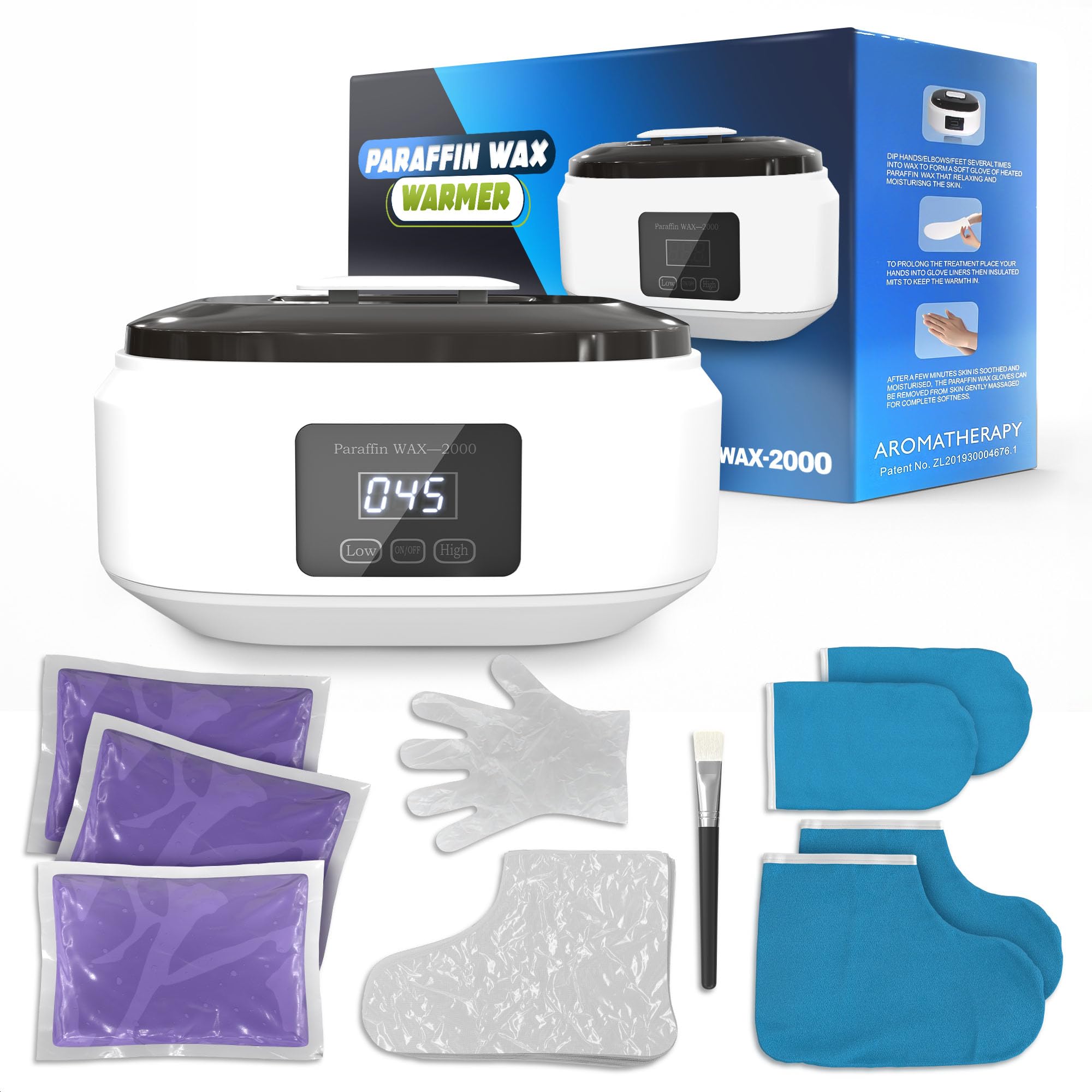 Ketar paraffin wax machine full set 3400ml ready for at-home spa warmth.
